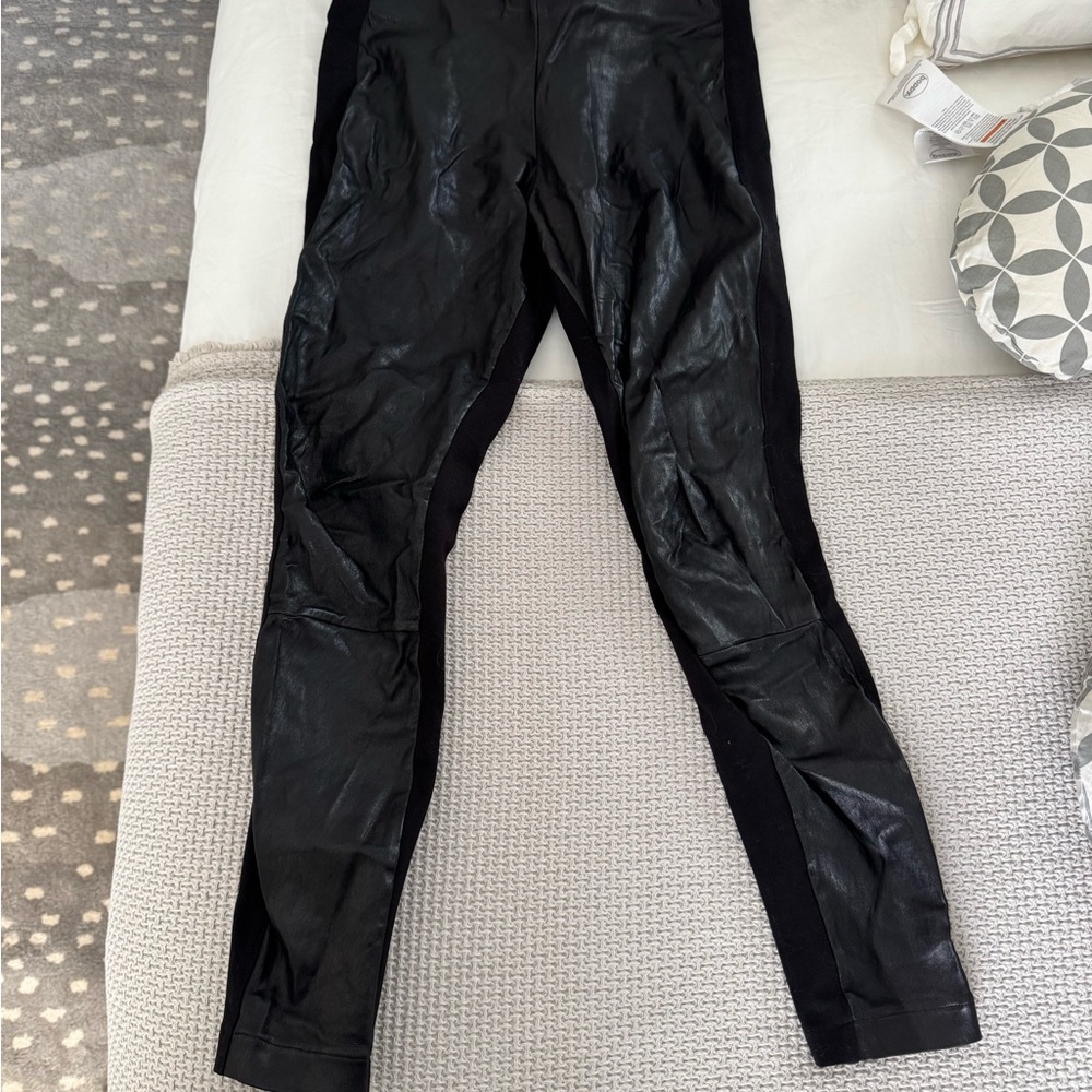 Jcrew Leather Front Leggings